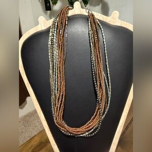 Elegant Multi-Strand Beaded Necklace